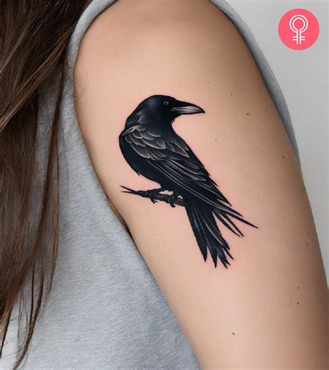 abstract raven tattoo|8 Innovative Raven Tattoo Ideas With Meanings